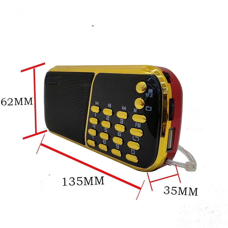 Loa Nghe nhạc USB, thẻ nhớ 836 2pin (màu ngẫu nhiên) - hàng nhập khẩu
