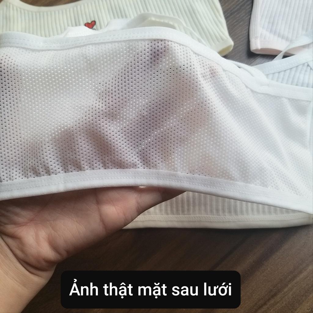 Hình ảnh Áo lót lá cho bé gái bra học sinh cotton từ 20-40kg