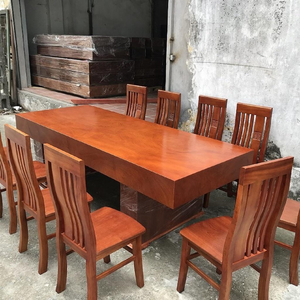 Bàn Ăn 10 Ghế Thọ Cân Hương Đá