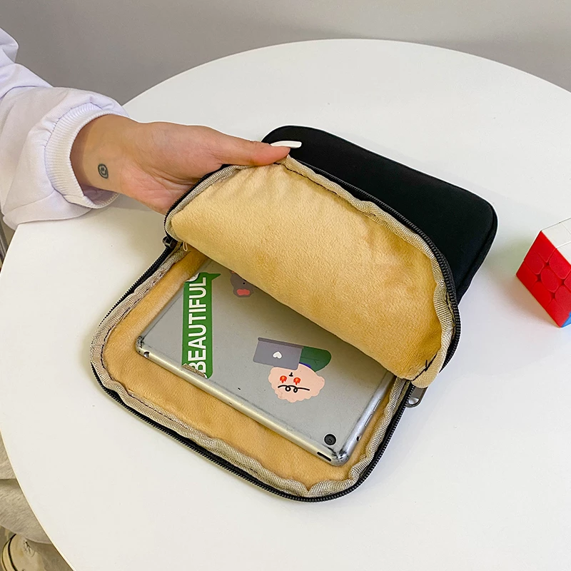 Hoạt Hình Khủng Long Gấu Ốp Lưng Máy Tính Bảng Laptop Túi Cho Mạc IPad Pro 9.7 11 13 15 Inch Bé Gái Bên Trong Tay túi Đựng Túi