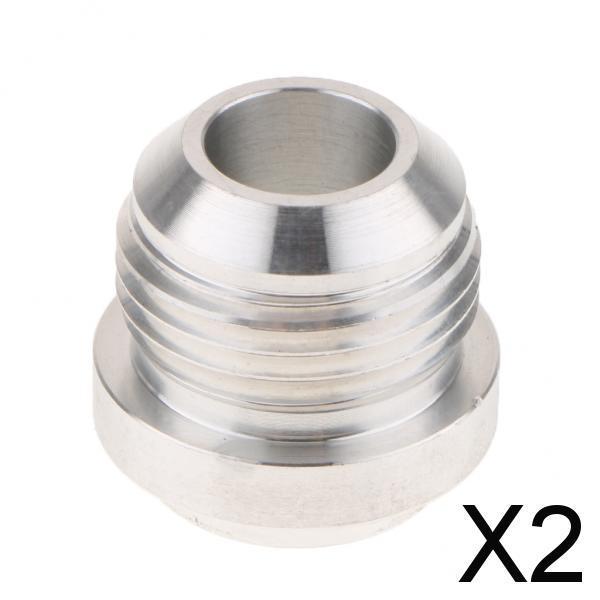 2xUniversal Car Straight Male Weld On Bung Oil Fuel Hose Fitting Adapter AN10