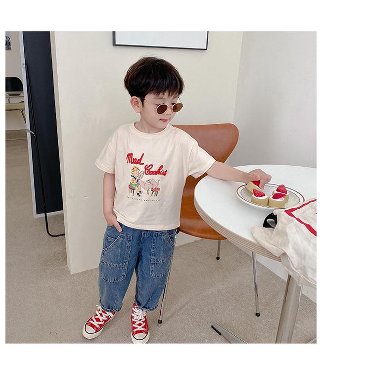 Áo thun ngắn tay cotton cho bé