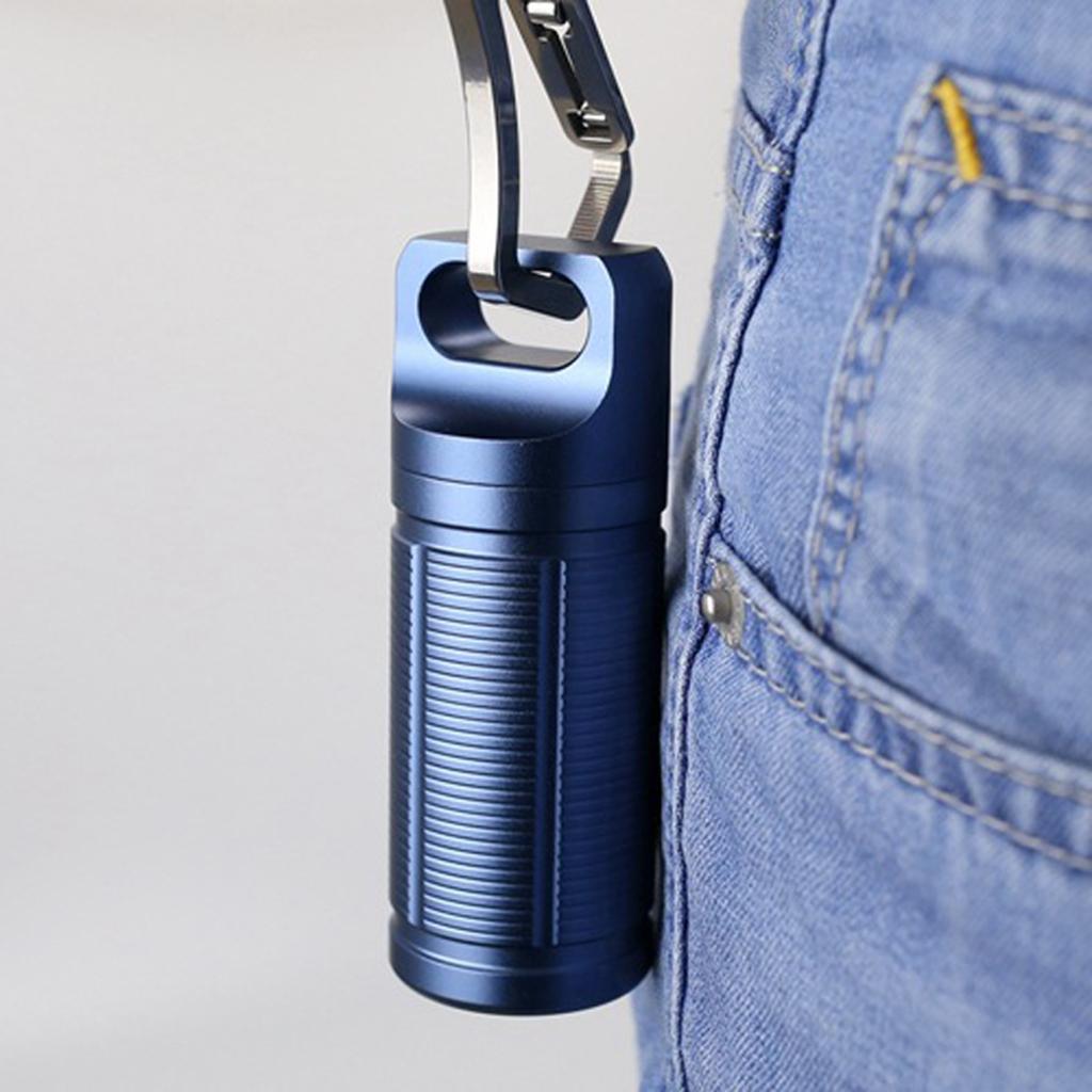 3 Pieces Waterproof Pill Box Cases Bottle Holder for Outdoor Travel Camping Emergency Pills Organizer