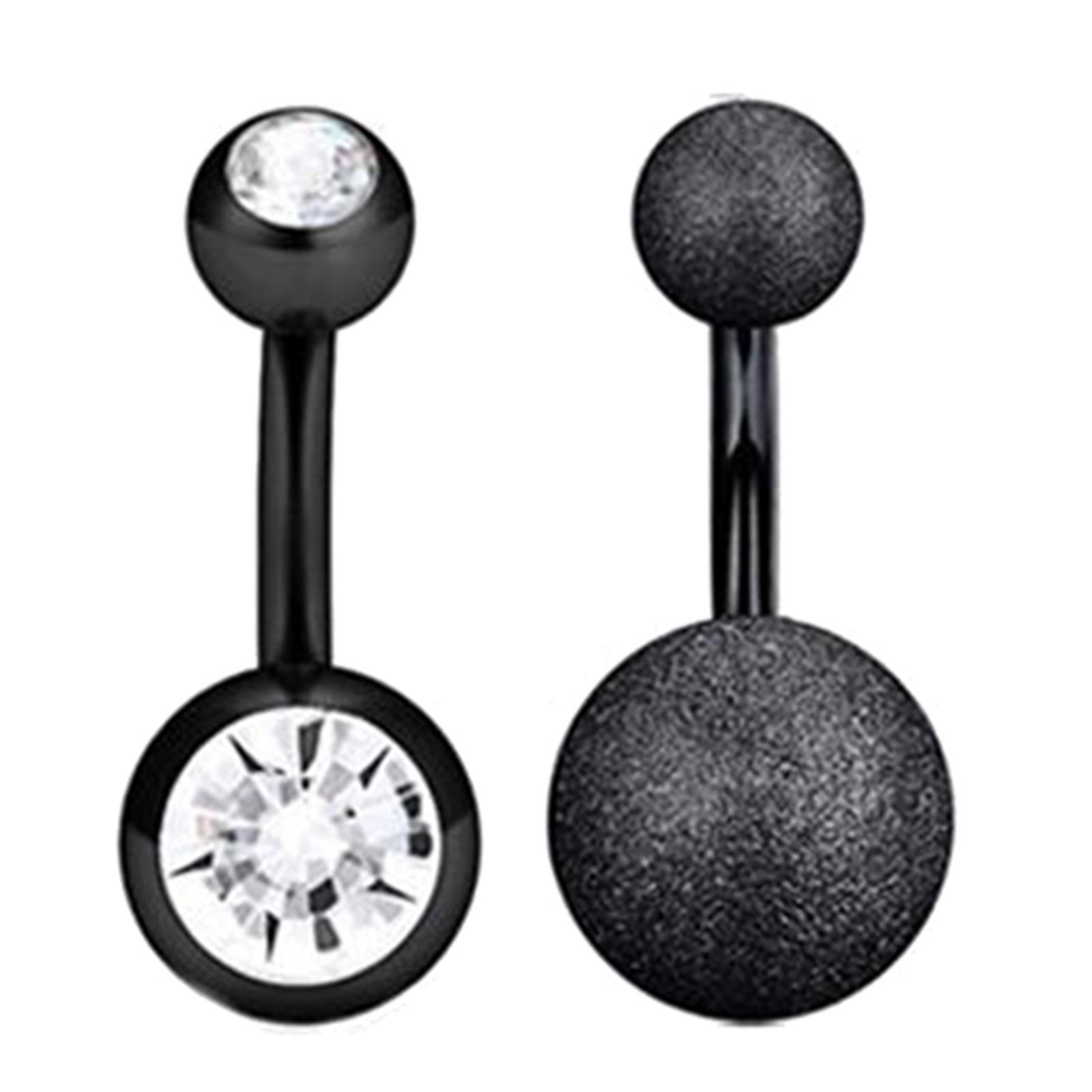 10Pcs Belly Button Rings Piercing Body Jewelry Stainless Steel for Women Men