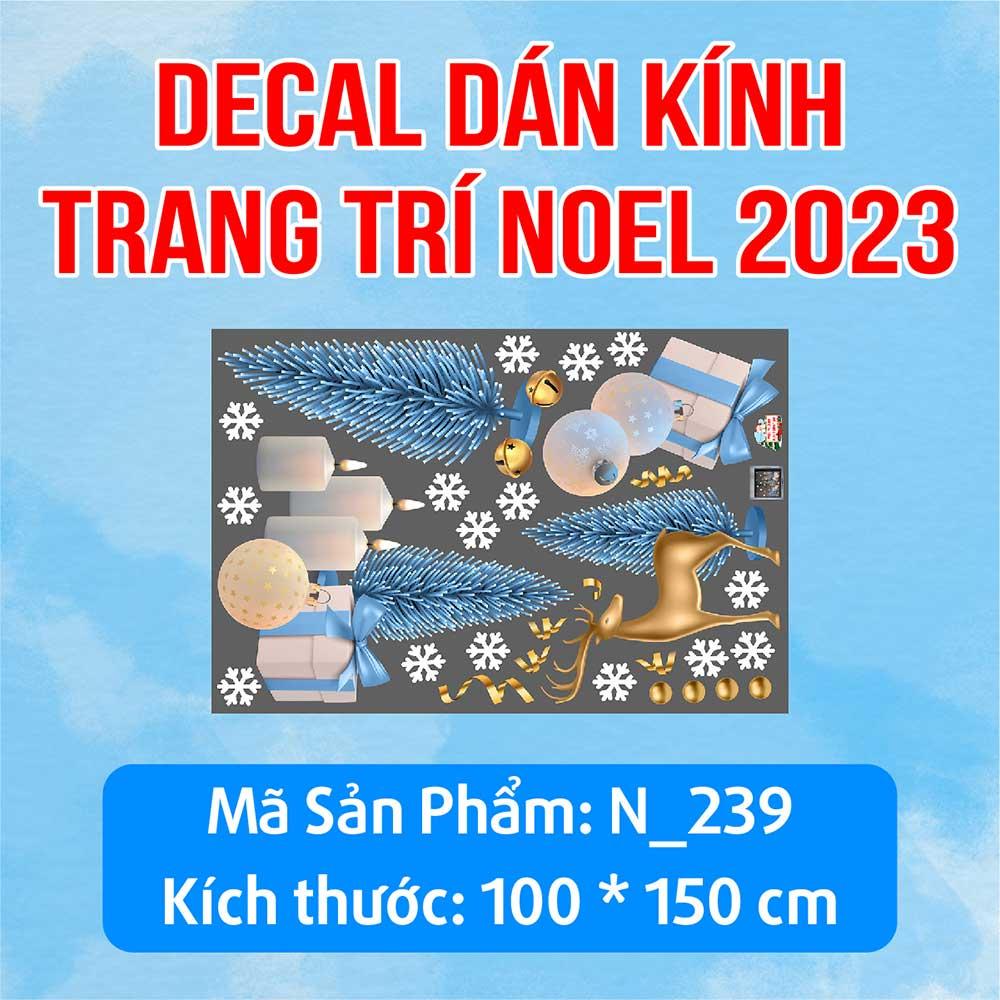 DECAL TRANG TRÍ GIÁNG SINH 2023 COMBO SỐ 7