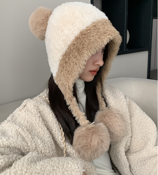Mũ len nữ LADY lông cừu cao cấp mới, nón len quả bông nữ phong cách Hàn
