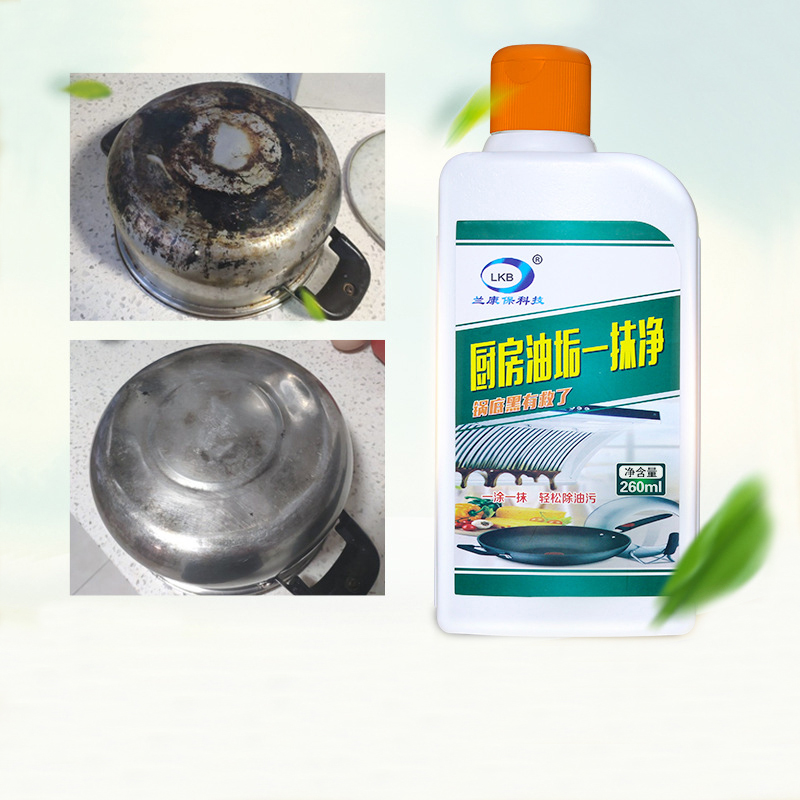 Dung DịchTẩy Dầu Mỡ, Cặn Đen Đáy Nồi, Xoong, Chảo Inox Siêu Sạch LKB 260ML- Hàng Nhập Khẩu