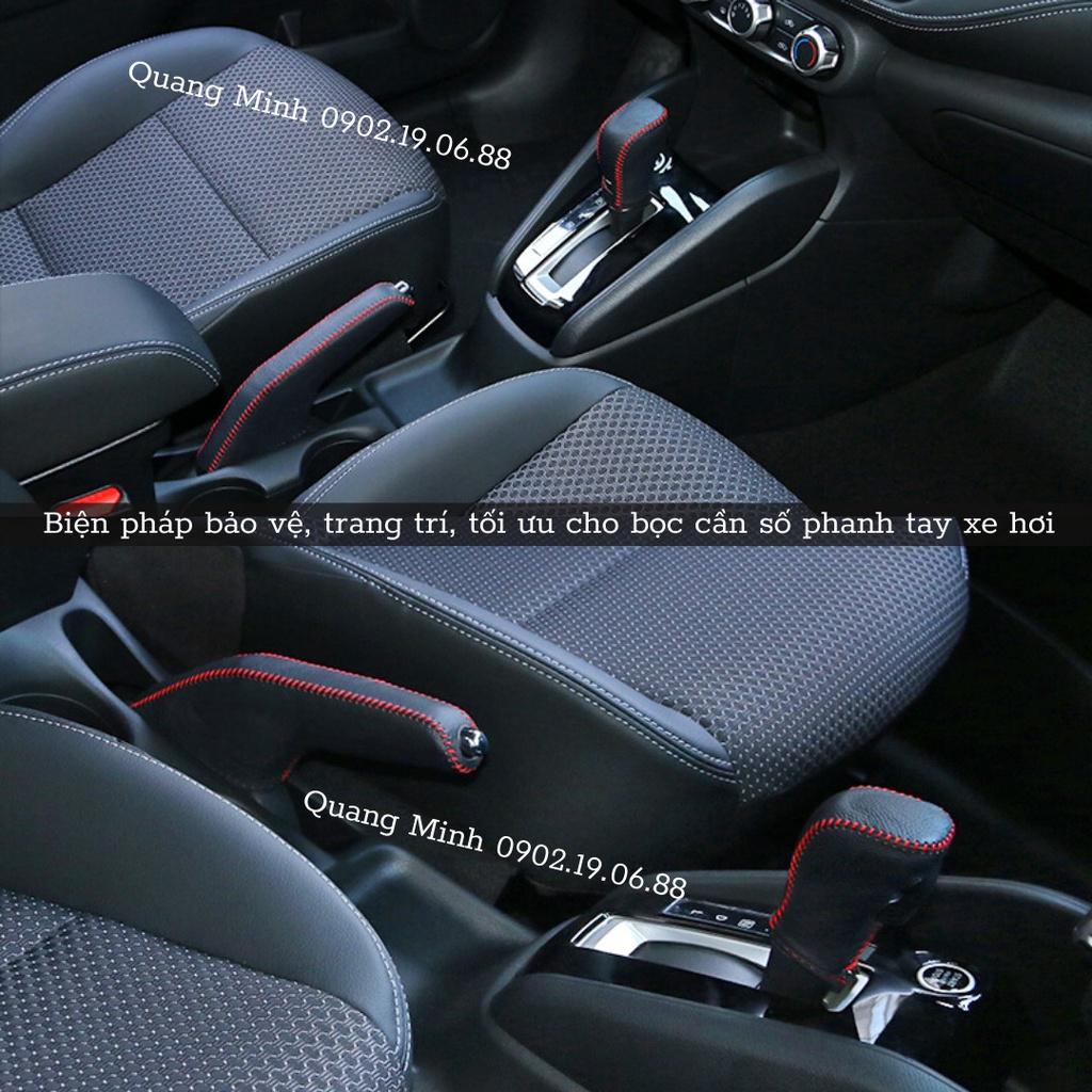 Bọc cần số da bò nhập khẩu xe Kia Sorento 2014-2020