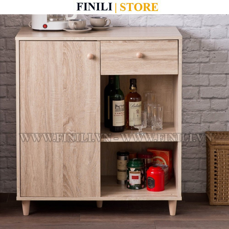 Tủ nhà bếp đựng gia vị FINILI kết hợp màu gỗ hiện đại FNL2008