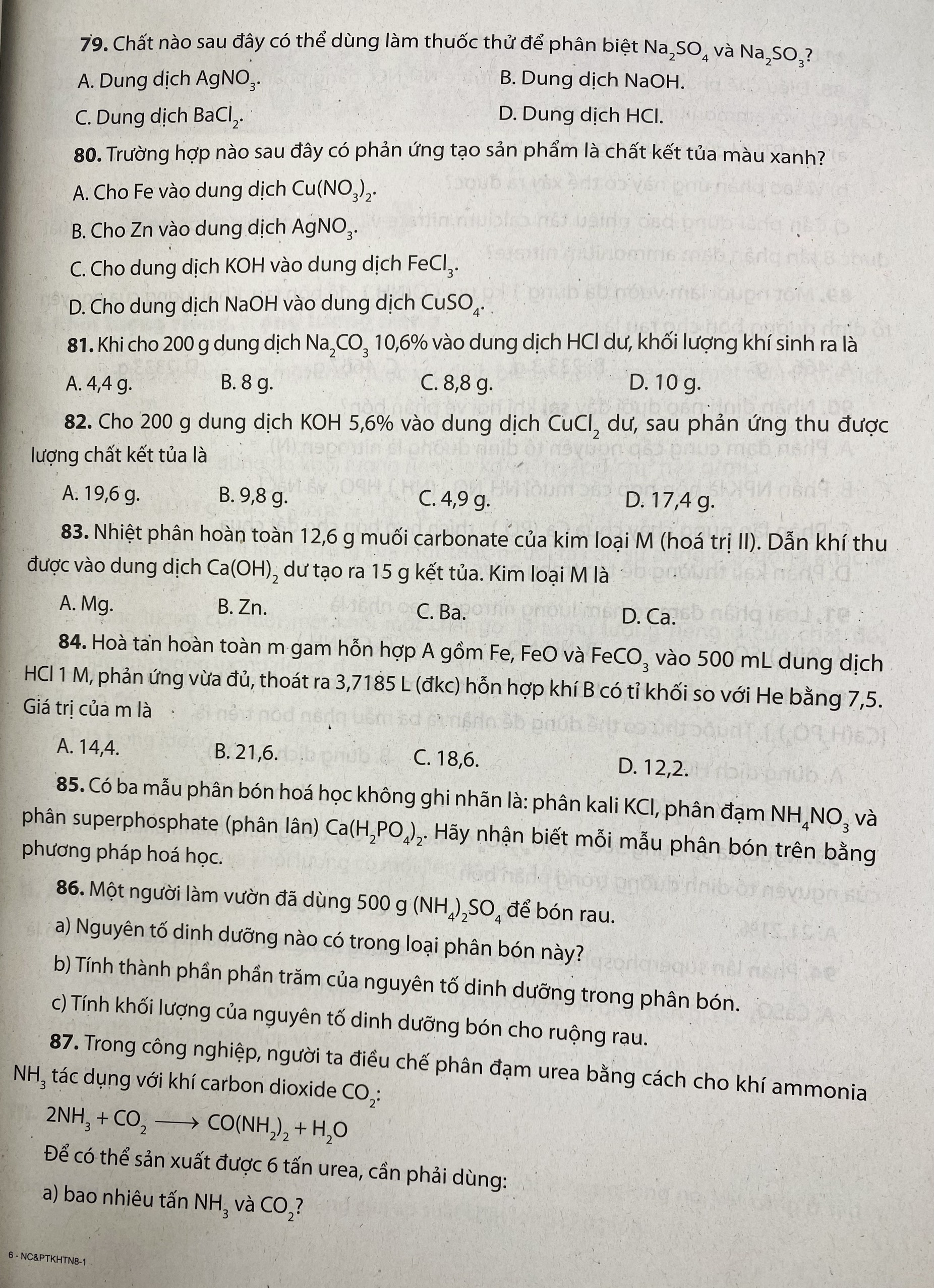 Sách - Nâng cao và phát triển Khoa học tự nhiên lớp 8 tập 1+2 (HB)