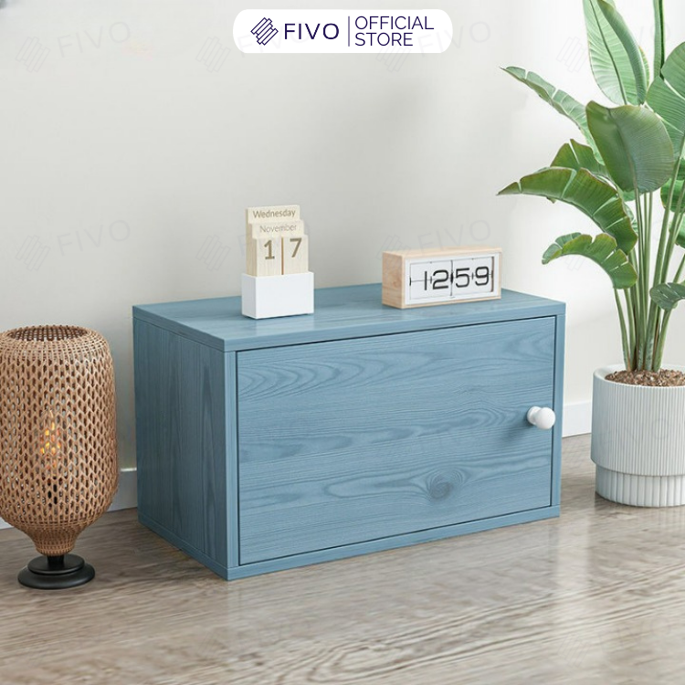 Kệ Tổ Ong Đa Năng Chất Liệu MDF FIVO FB03 Có Cửa Để Đồ Tiện Lợi Dễ Dàng Lắp Ráp - Hàng Chính Hãng
