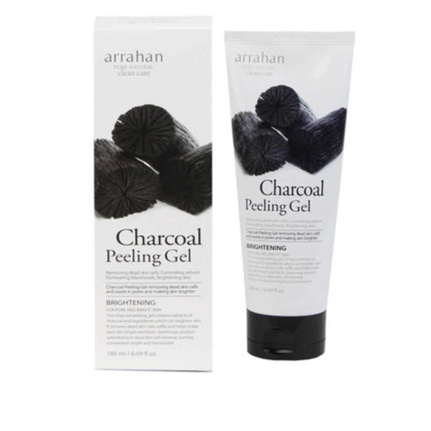 Tẩy Tế Bào Da Chết Chiết Xuất Từ Than Hoạt Tính ARRAHAN CHARCOAL PEELING GEL 180ml (Tặng 5 mặt nạ Jant Blanc)