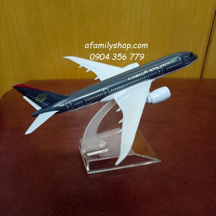 Mô hình máy bay tĩnh B787 Royal Jordanian 16cm