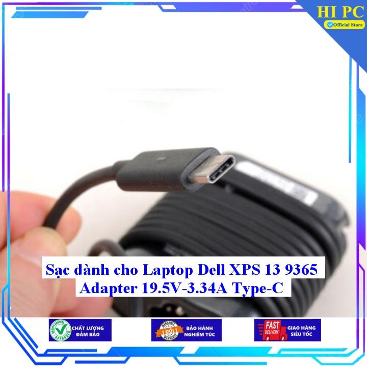 Sạc dành cho Laptop Dell XPS 13 9365 Adapter 19.5V-3.34A Type C - Hàng Nhập Khẩu