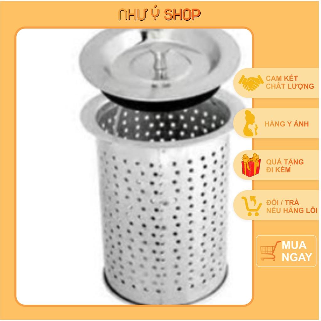 Giỏ lọc rác bồn rửa chén có nắp cao cấp chất liệu inox 304 cao cấp, thiết kế nhỏ gọn ( Đồ gia dụng Như Ý )