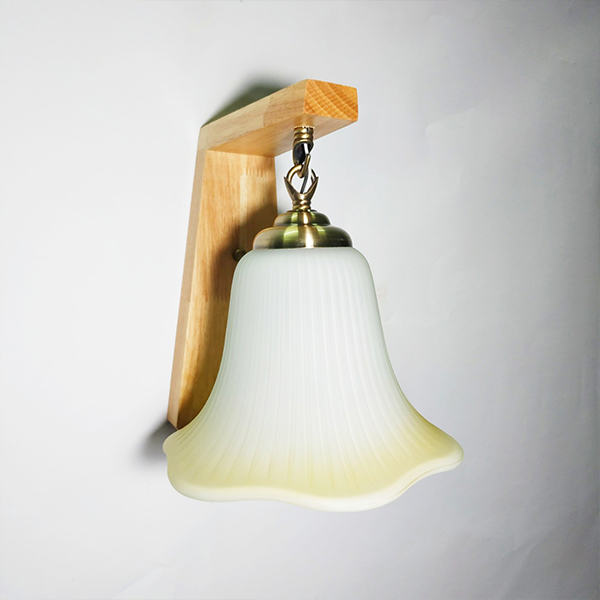 Đèn tường - đèn cầu thang đế gỗ - Kèm bóng LED chuyên dụng