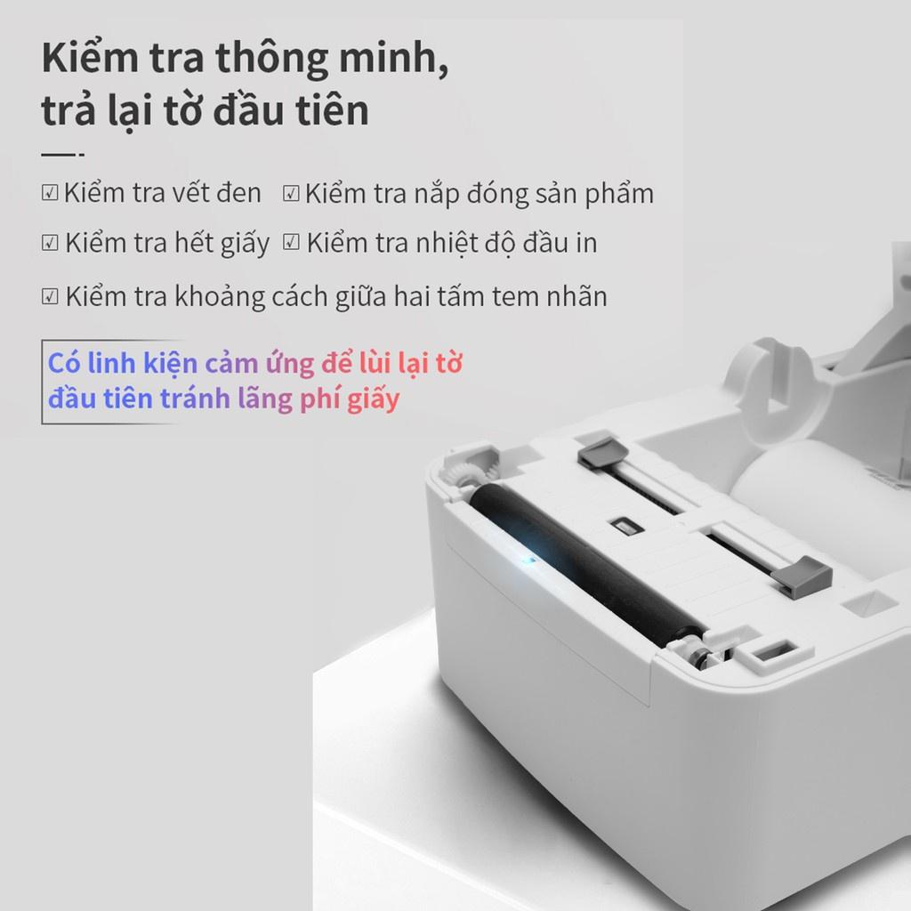 Máy In Nhiệt Deli Cao Cấp hàng Chính Hãng Deli - In Đơn Hàng Tem Mã Vạch Hóa Đơn Logo Bill TMĐT Tự Dán DL-740CS