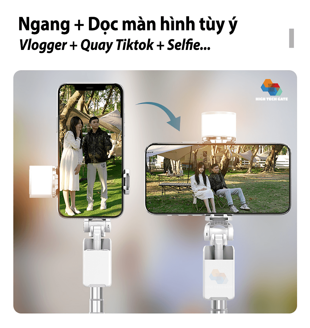 Gậy Chụp Ảnh Tự Sướng Light Stick A900 Có Đèn RGB Đa Chế Độ, Tích Hợp Điều Khiển Bluetooth Selfie, Tay Quay Video 360 Dấu Kín, Hàng Chính Hãng