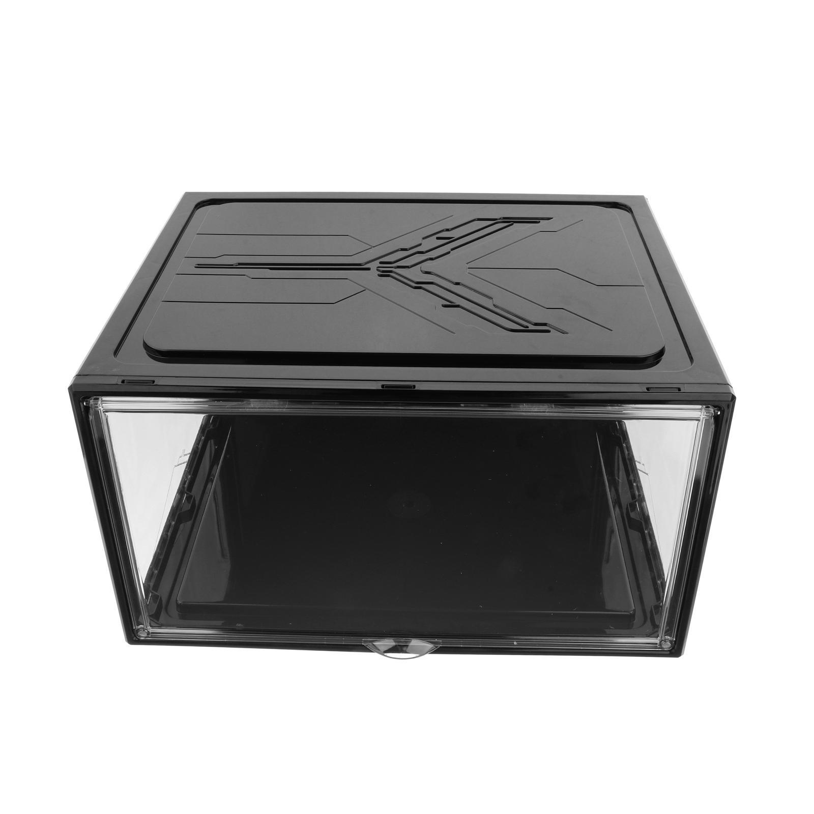 Shoe Box, Shoe Storage Boxes Clear Plastic Stackable, Shoe Organizer Containers with Lids for Women/Men