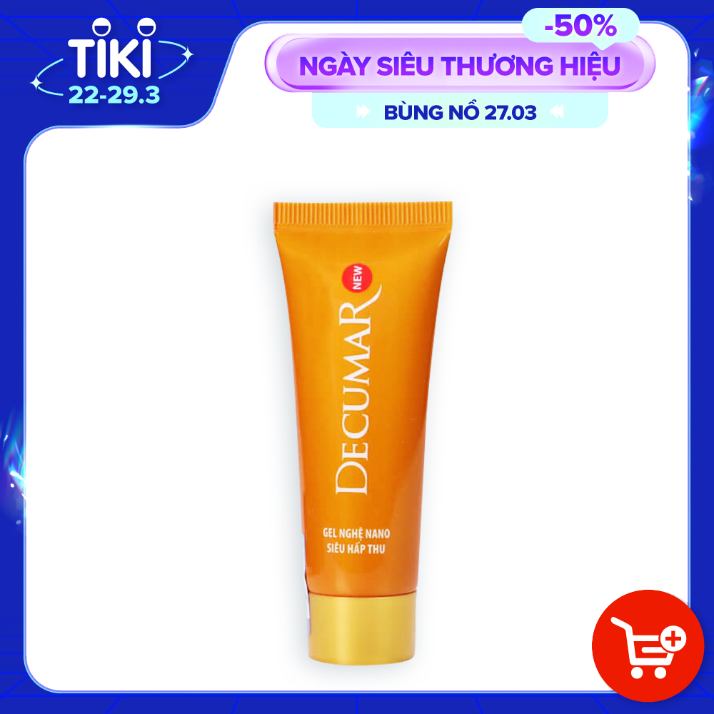 Gel nghệ Nano siêu hấp thu Decumar New (20g) - Ngừa mụn, Giảm thâm sẹo, Kiểm soát nhờn