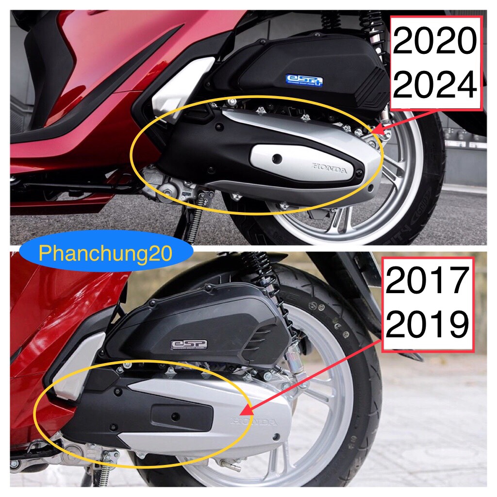 COMBO BỘ ỐP PHỤ KIỆN TRANG TRÍ DÙNG CHO ĐỜI XE SH 2020 2021 2022 2023 2024 - 125i 150i 160i CACBON