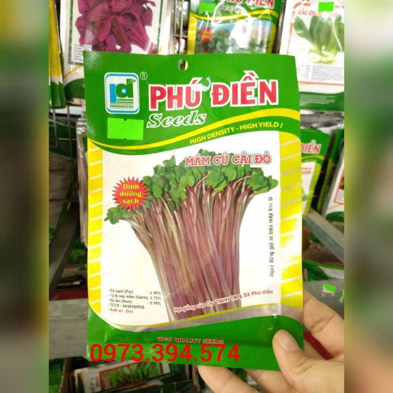 Hạt Giống Rau Mầm_ Mầm Củ Cải Đỏ