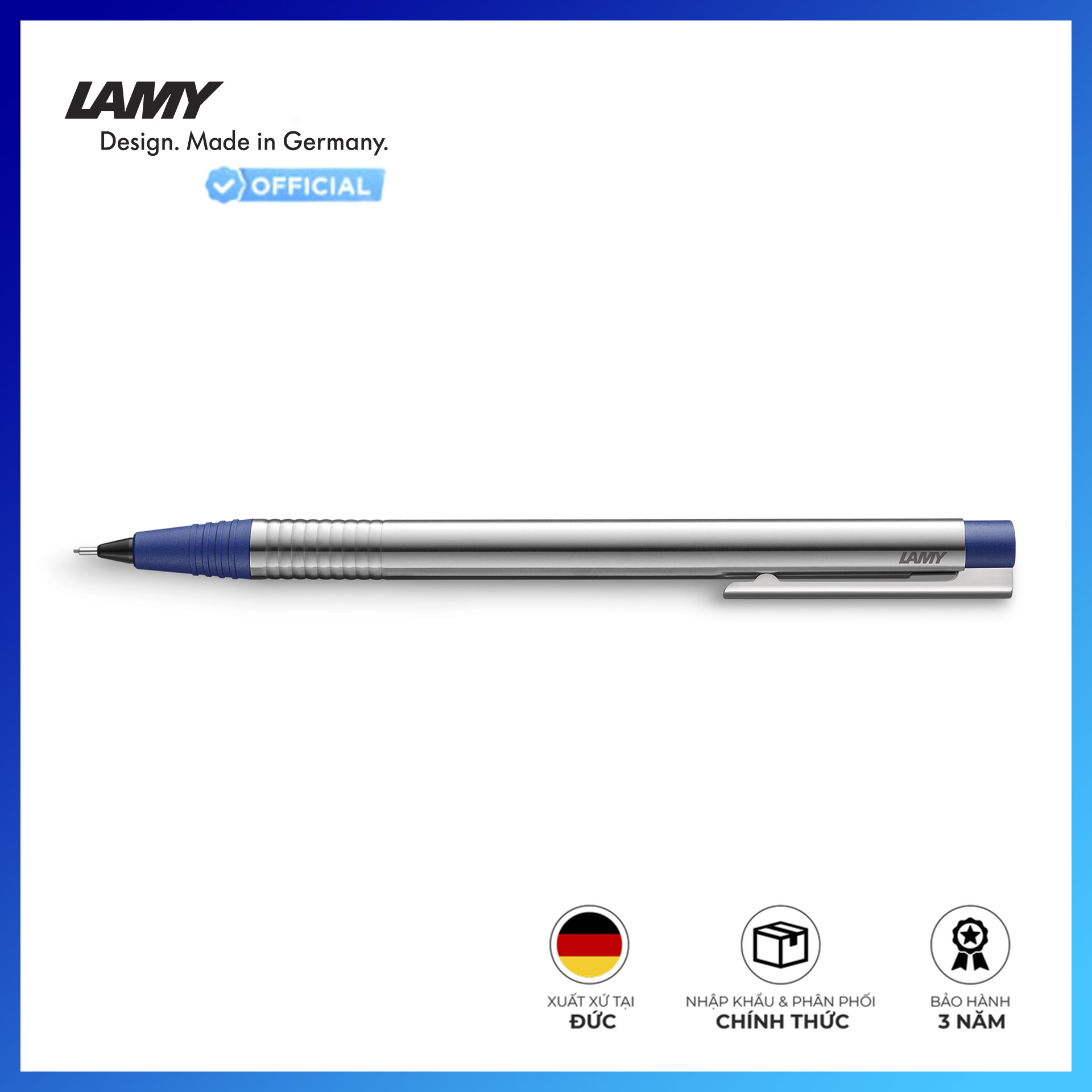 Bút Chì Lamy Logo Pencil-4000696 Blue Silver