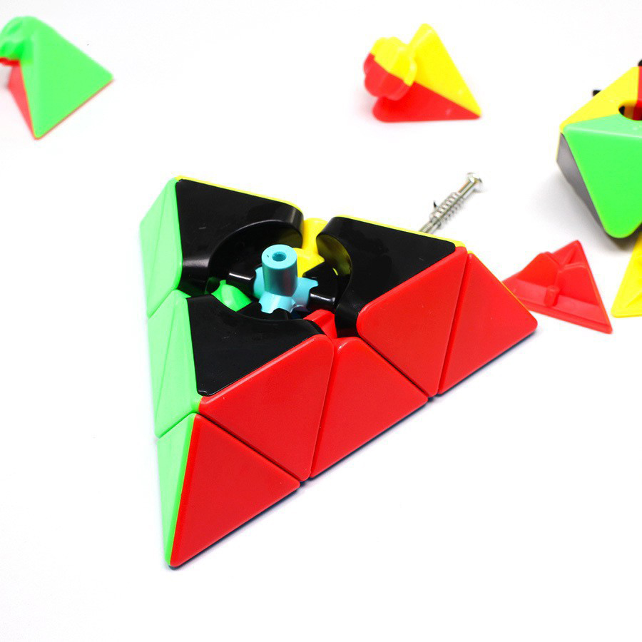 Rubik Tam Giác Pyraminx 3x3 Cao Cấp - Tặng Đế Kê Rubik Siêu Xịn