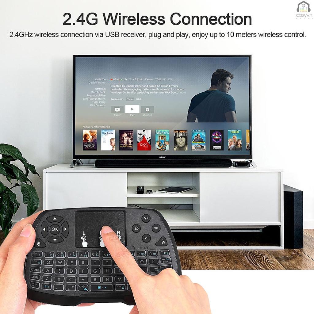 Điều khiển chuột bay không dây 2.4GHz 4 màu cho Android TV BOX Smart TV PC Notebook