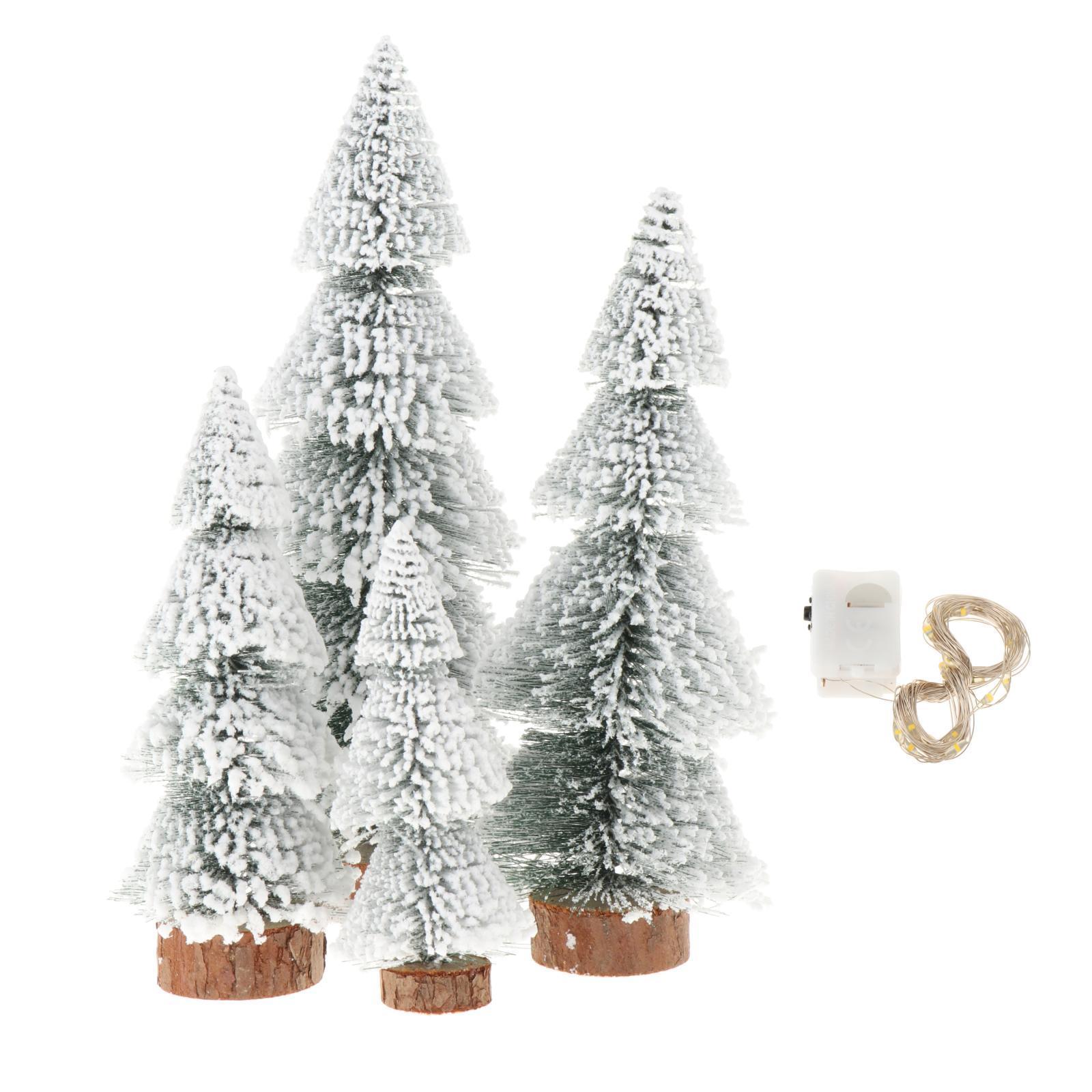 Artificial Christmas Tree Ornament with Lights for Xmas Office Shop Showcase