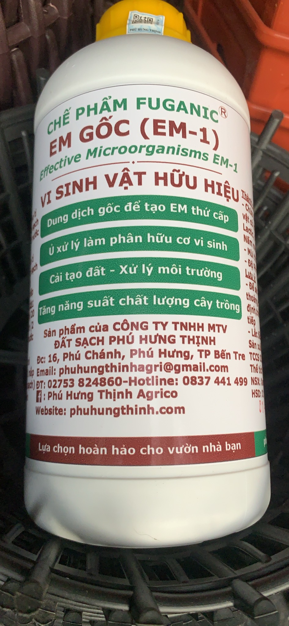 Chế phẩm Hữu cơ men Gốc EM Fuganic lọ 1 lít