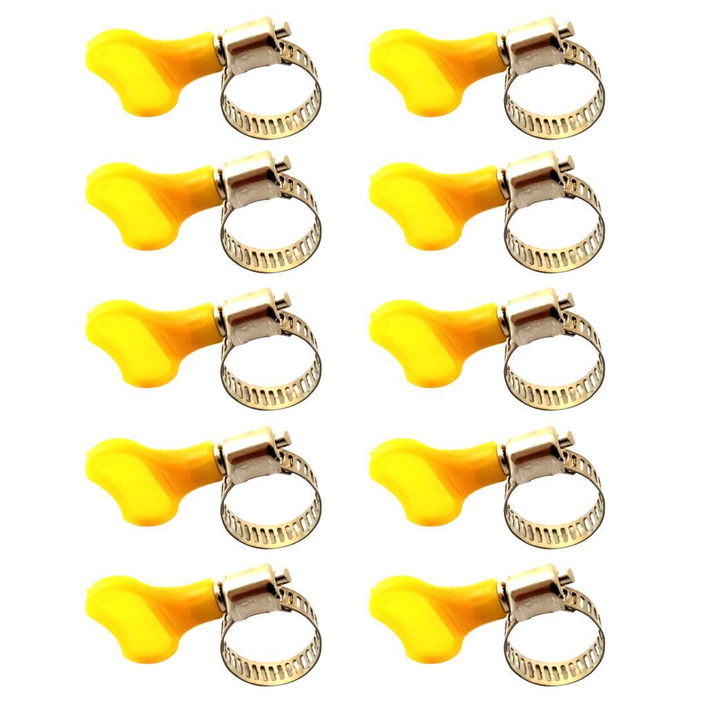 60Piece Tube Clamp Fit Tube O.D Handle Clamp Stainless Steel Hose