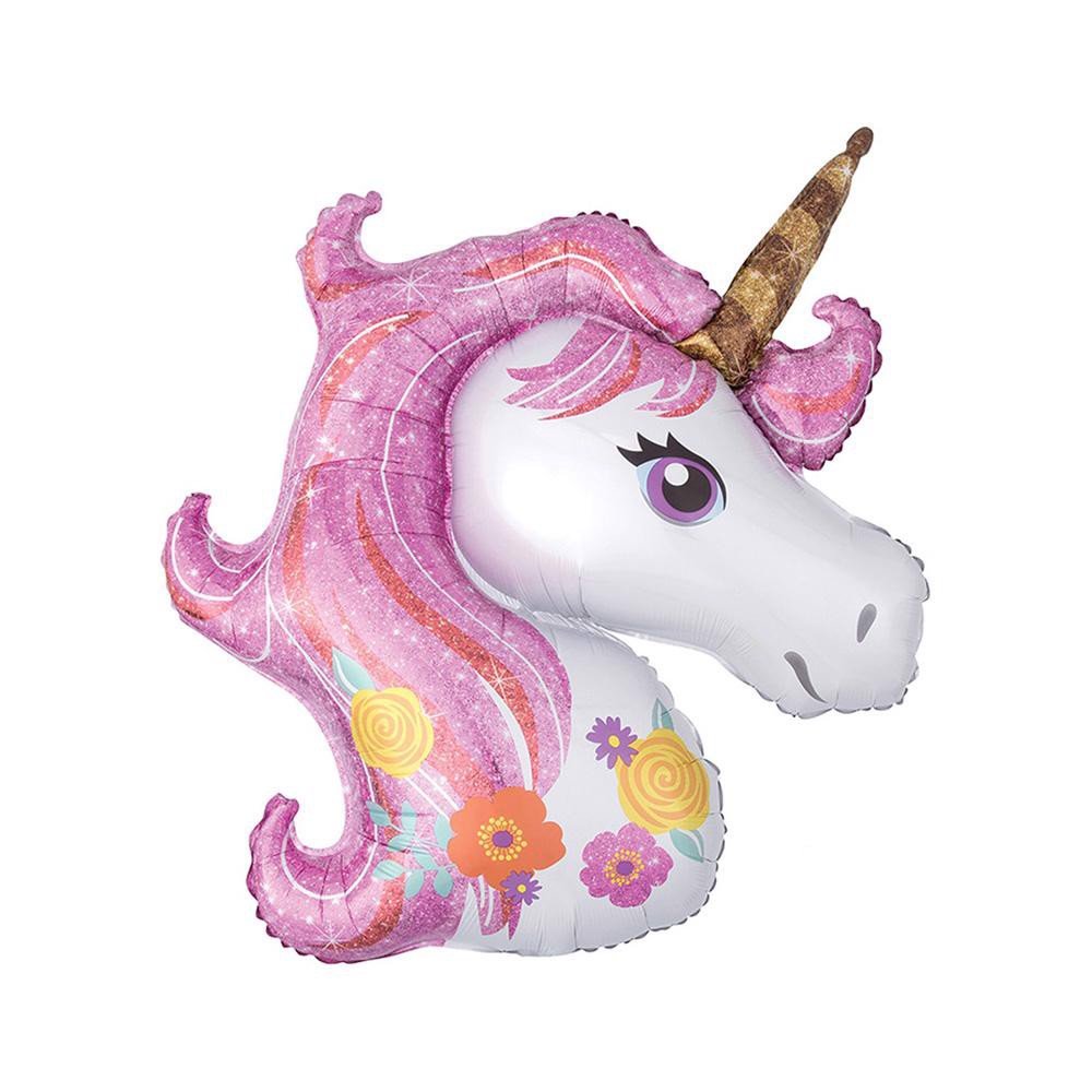 Bộ bong bóng trang trí sinh nhật kỳ lân nhiệm màu unicorn theme upkp15