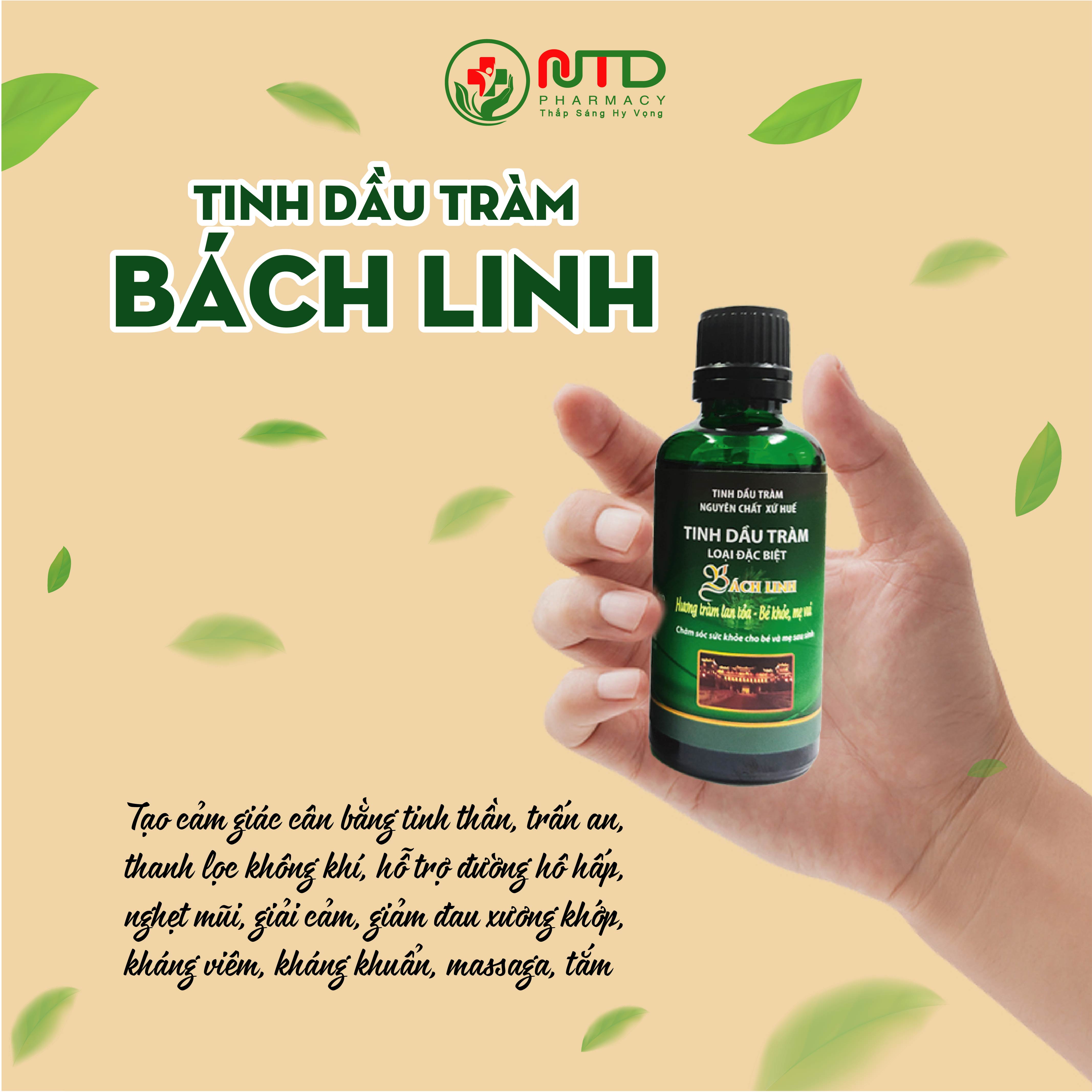 Tinh dầu tràm Bách Linh - Tinh dầu chăm sóc sức khỏe mẹ và bé