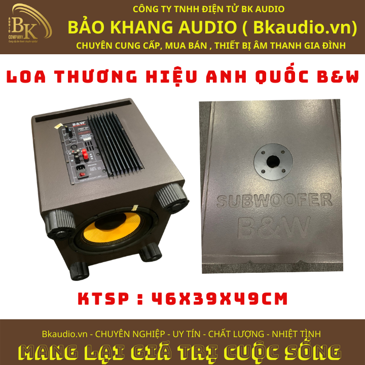 Loa sub ( loa trầm ) SW.Pro888. Loa đến từ thương hiệu B&amp;W ( Anh quốc ). Msp: SPL&amp;A-02