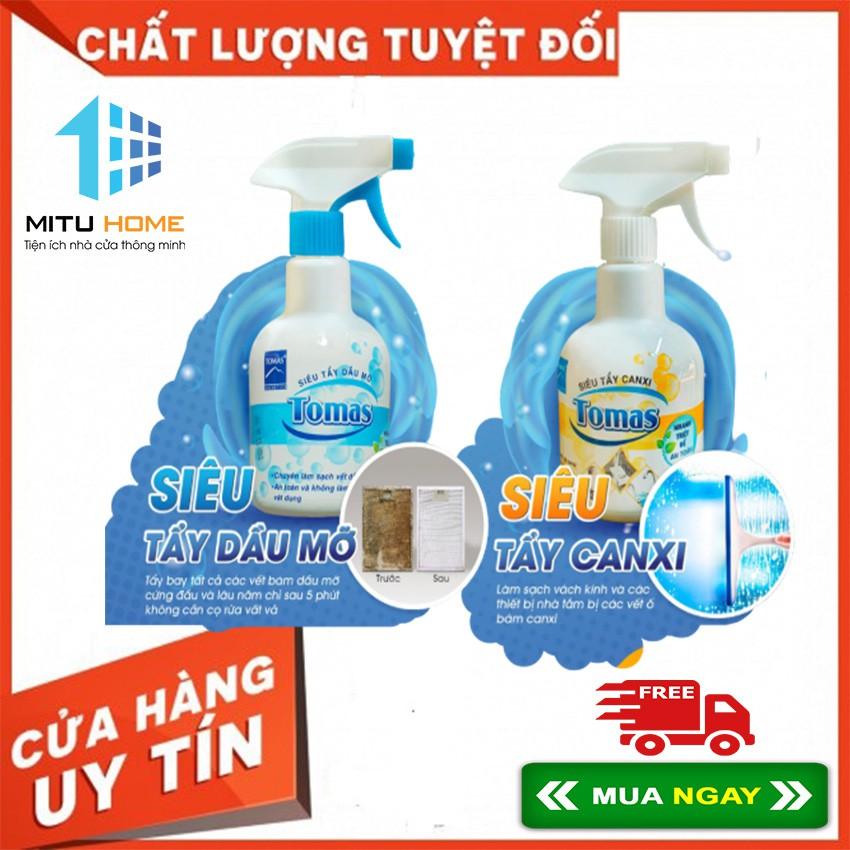 Siêu tẩy dầu mỡ Tomas - Tẩy cặn canxi 500ml Tomas