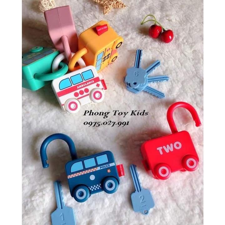 BỘ TRÒ CHƠI Ổ KHOÁ VÀ CHÌA KHÓA MATCHING đầu đời cho bé yêu! Montessori