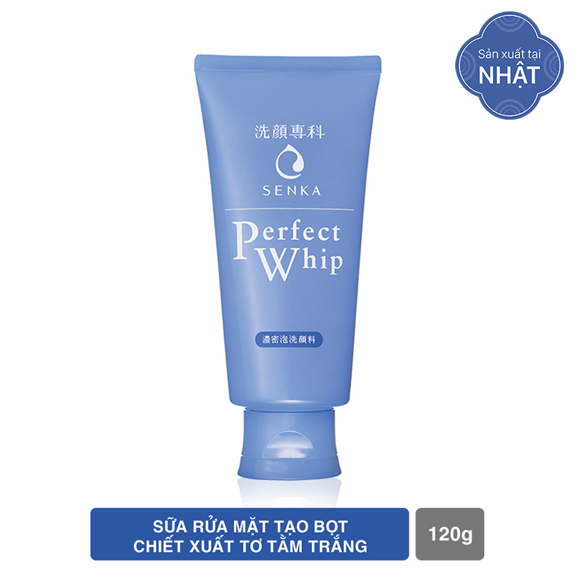 Bộ sản phẩm Senka dưỡng da trắng hồng sáng mịn (Nước tẩy trang White 230ml + SRM Senka Perfect Whip 120g + Kem trắng da ban đêm Senka 50g)