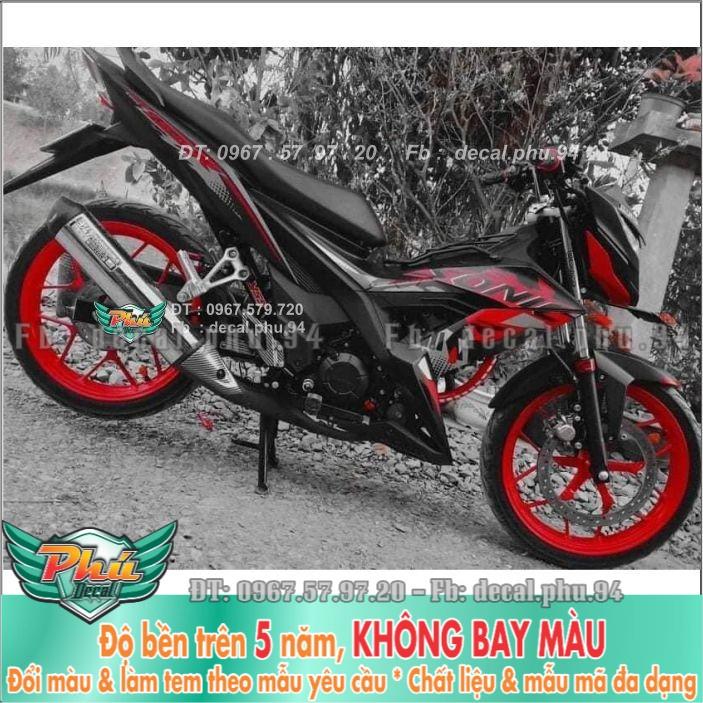 Tem rời Sonic đỏ đen nhám đỏ đen -1