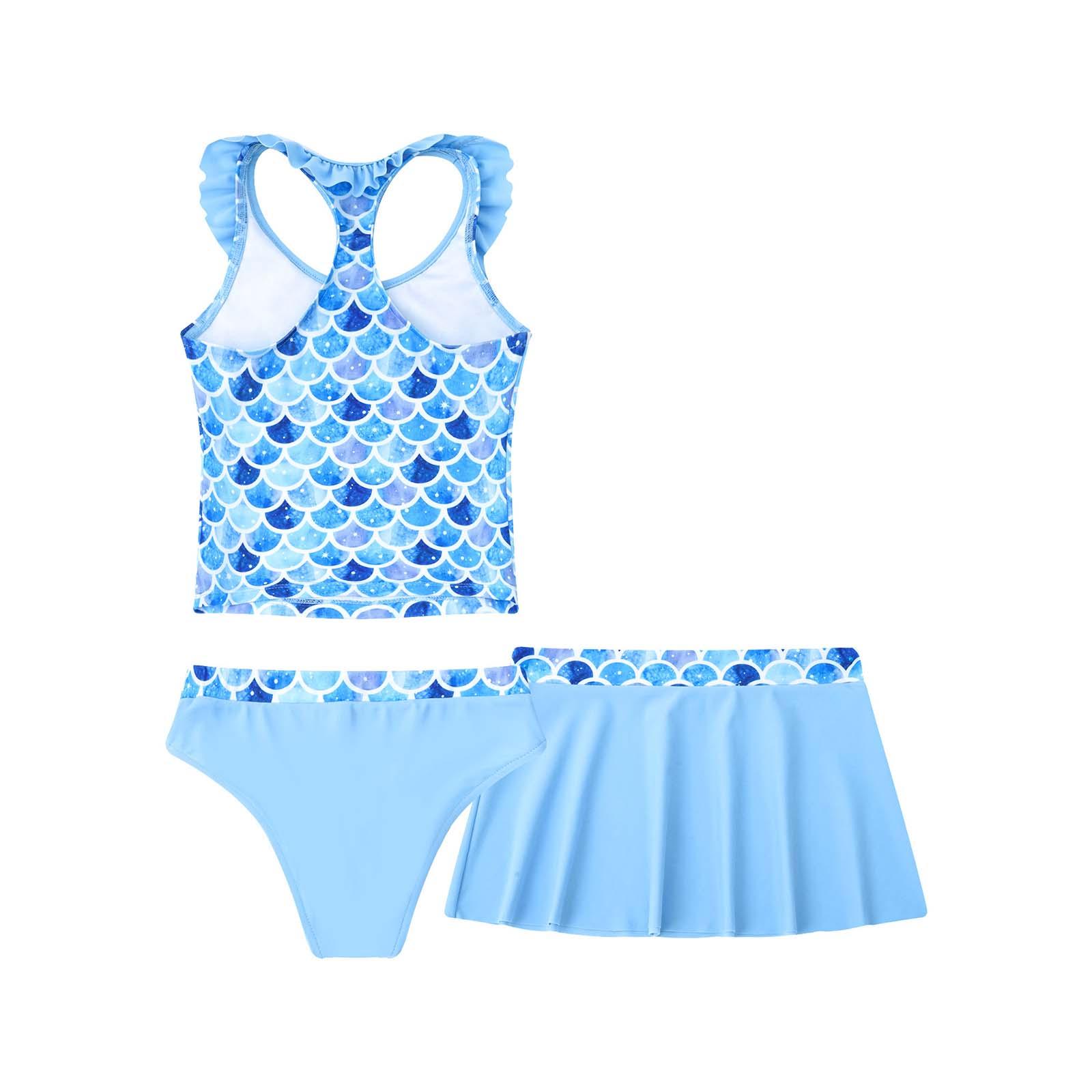 Trẻ Em Bé Gái Bikini Bộ Nàng Tiên Cá Trang Phục Trang Phục Cô Gái Đồ Bơi Trẻ Em Đầm Trẻ Em Mùa Hè Biquini Infantil Áo Tắm