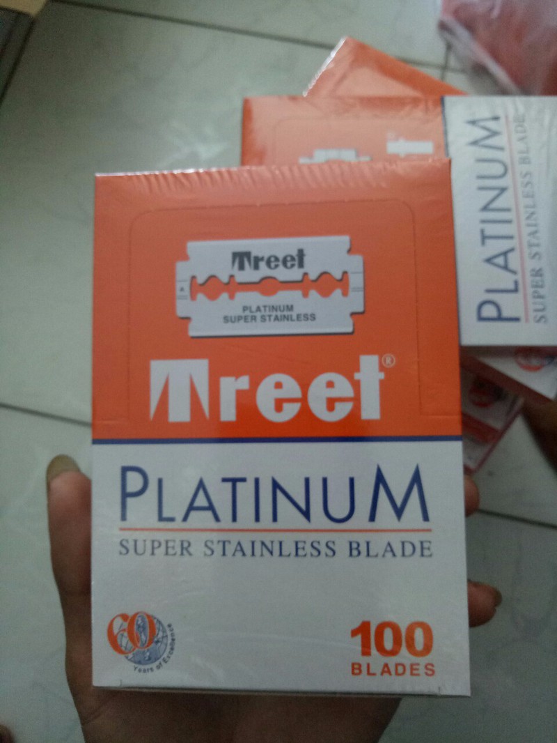 Hộp lưỡi lam Treet Cam Platinum (100 lưỡi/hộp)