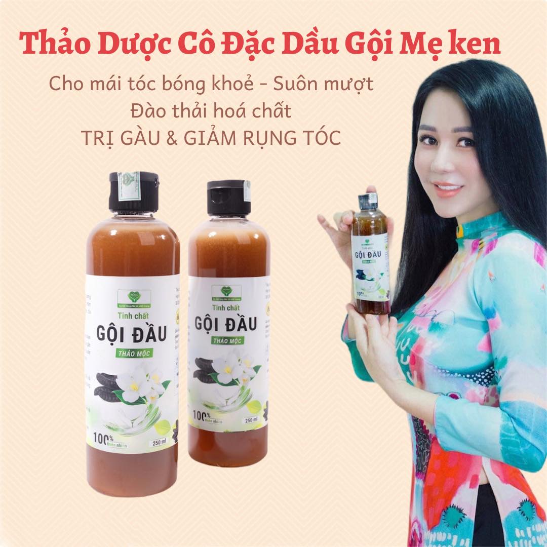 TINH CHẤT GỘI ĐẦU THẢO MỘC MẸ KEN 250ML Kích thích mọc tóc, giảm gãy rụng, giảm gàu, giảm nấm ngứa - tặng kèm 1 khăn tắm