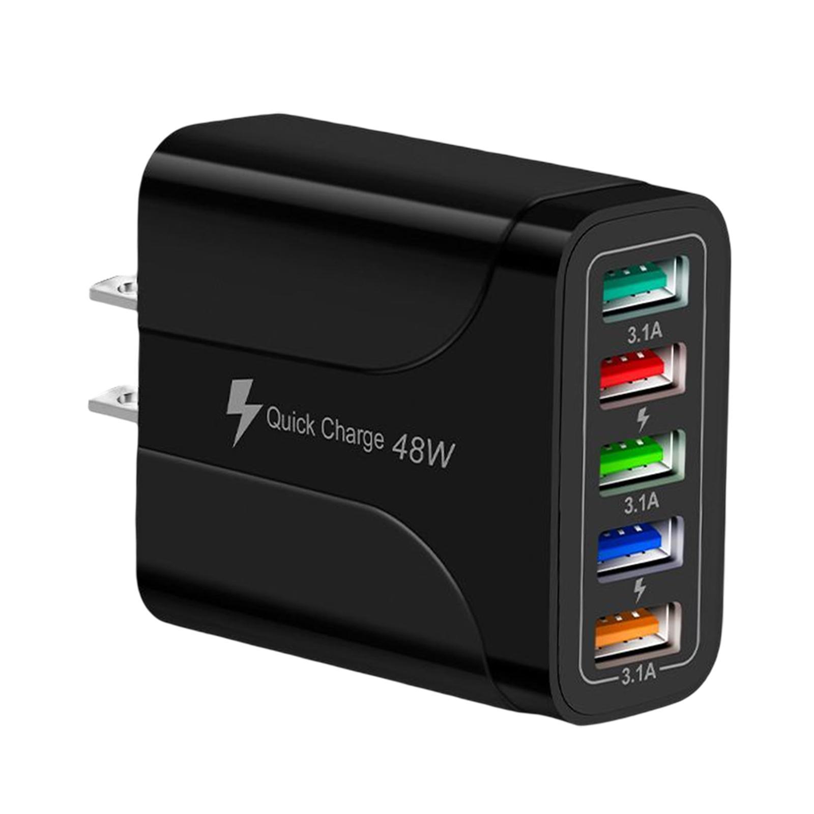 Wall Charger Adapter Quick Charge USB Multiport Charger for Smartphones