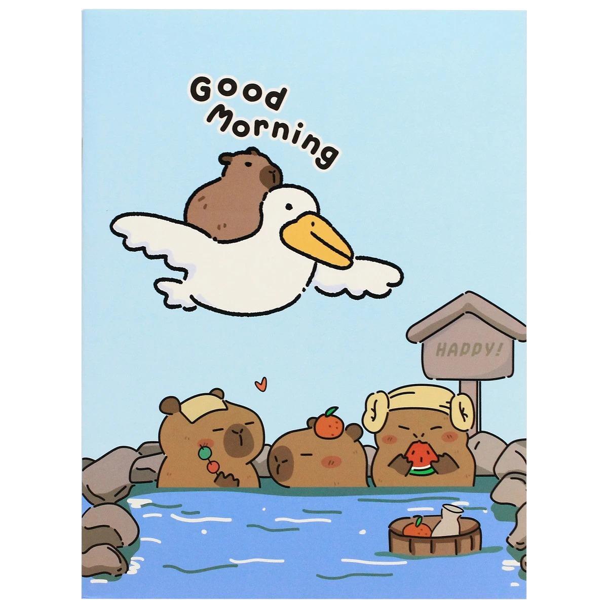[MUA 5 TẶNG 1] Tập Học Sinh Capybara - 4 Ô Ly - 200 Trang 80gsm - The Sun - Mẫu 1