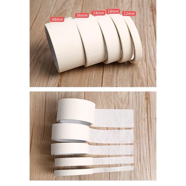 Băng keo giấy lụa bản 2.5cm/5cm - dùng để chặn màu nước, cố định giấy vẽ tiện lợi dễ sử dụng - giá bán 1 cuộn lẻ