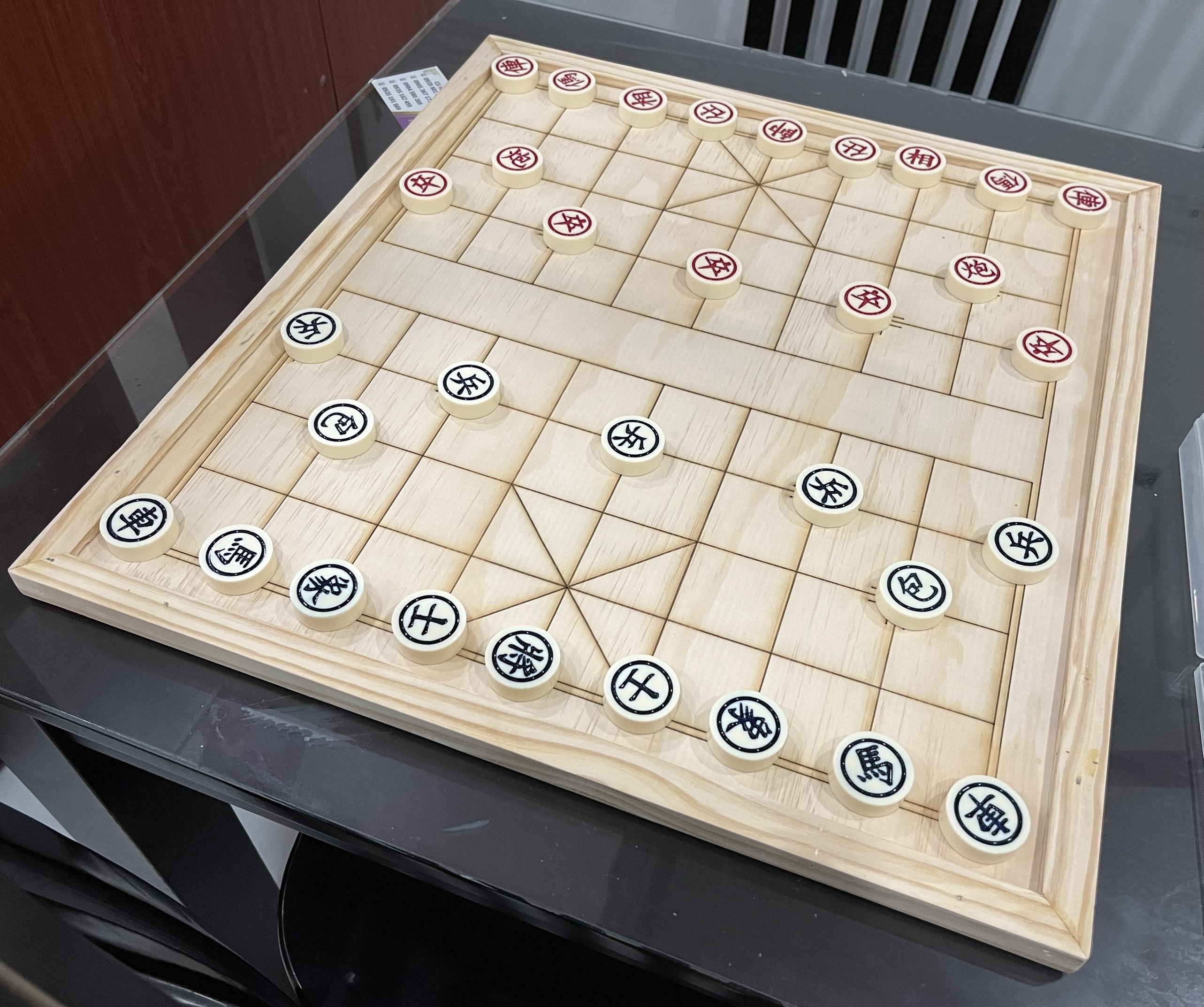 Bàn Cờ Tướng Gỗ Vân không gấp