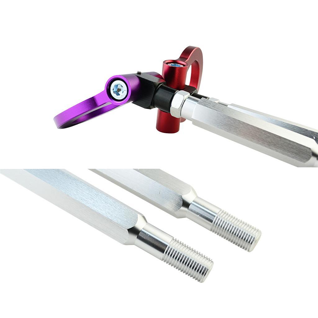 2pcs Red Folding  Screw on Front Rear Bumper Tow Hook for  STI