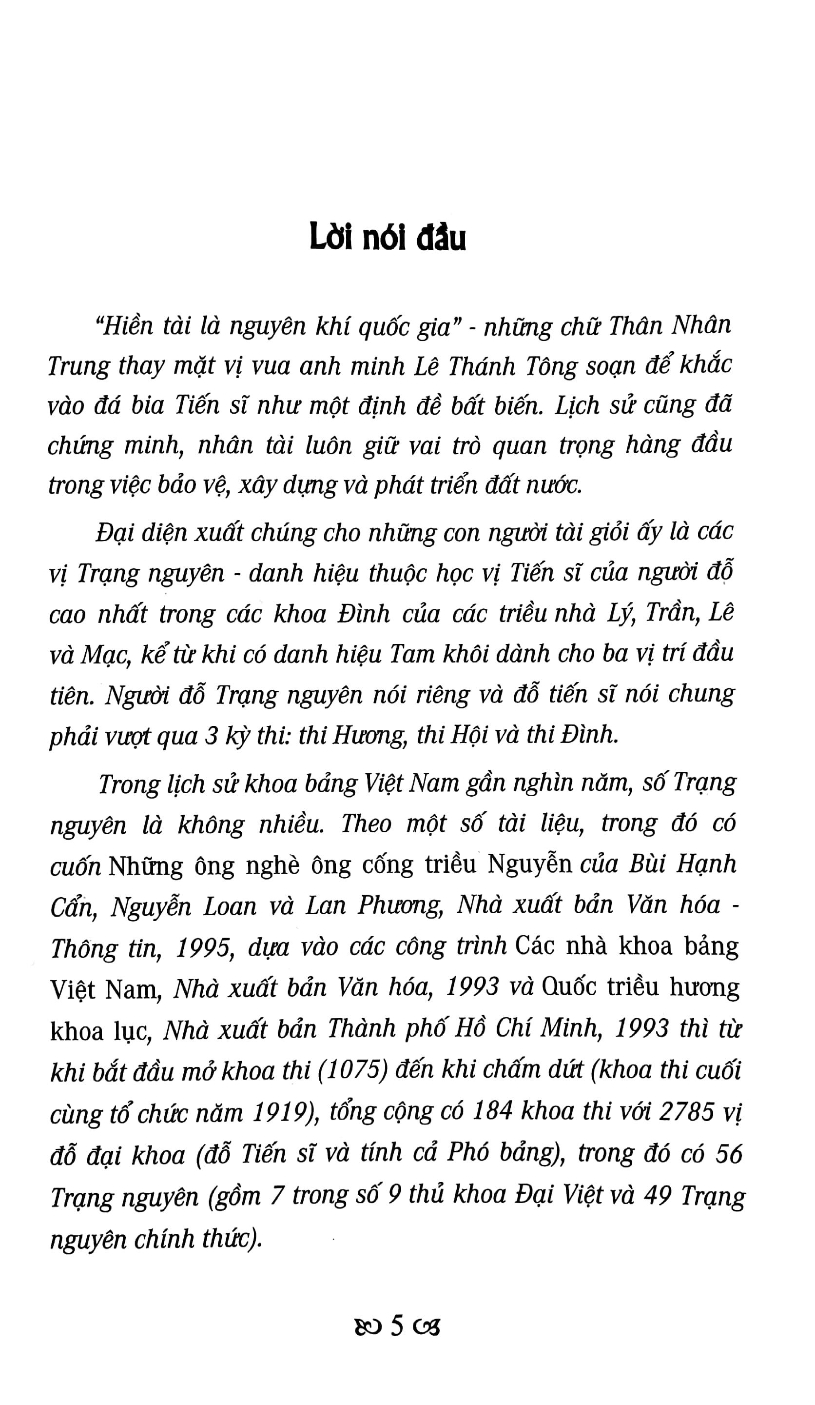 Việt Nam Đất Nước-Con Người - Những Trạng Nguyên Đặc Biệt Trong Lịch Sử Việt Nam