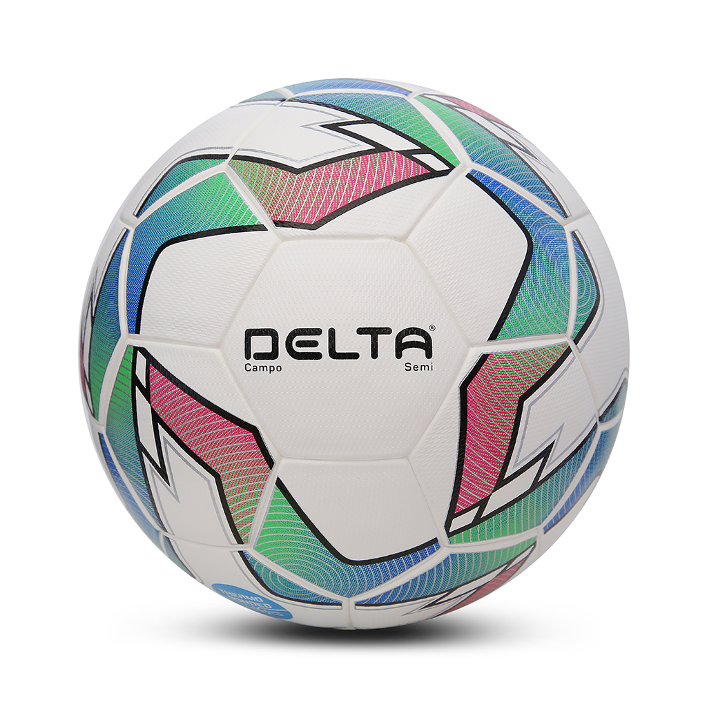 Bóng đá ngoài trời DELTA Campo Semi 5D size 5 chất liệu da PU sử dụng cho 12 tuổi trở lên, chơi trên nhiều loại sân