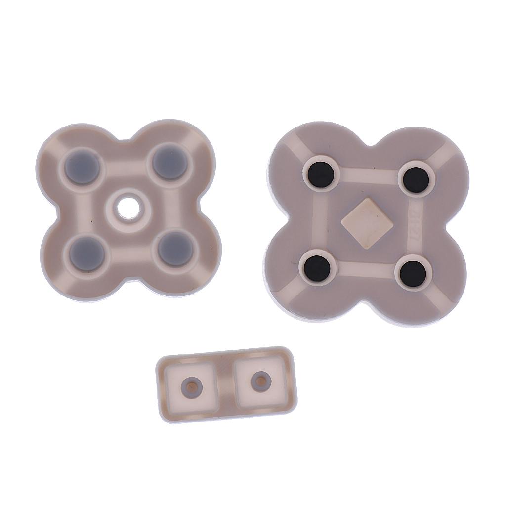 3 In 1 Conductive Rubber Button Pad Set Replacement Part for Nintendo NDS Lite NDSL